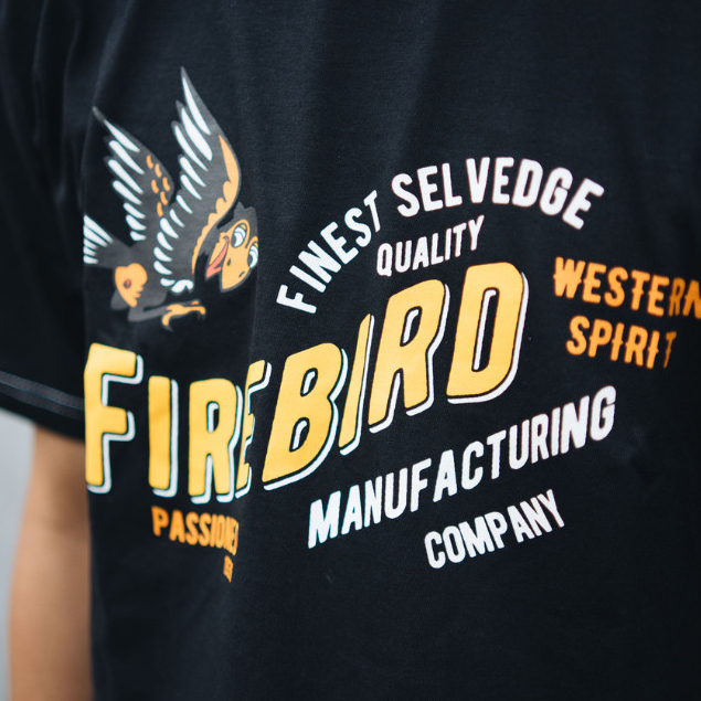 FIREBIRD MFG. - TEES/T-SHIRT - THE CROW - (KAOS HITAM)