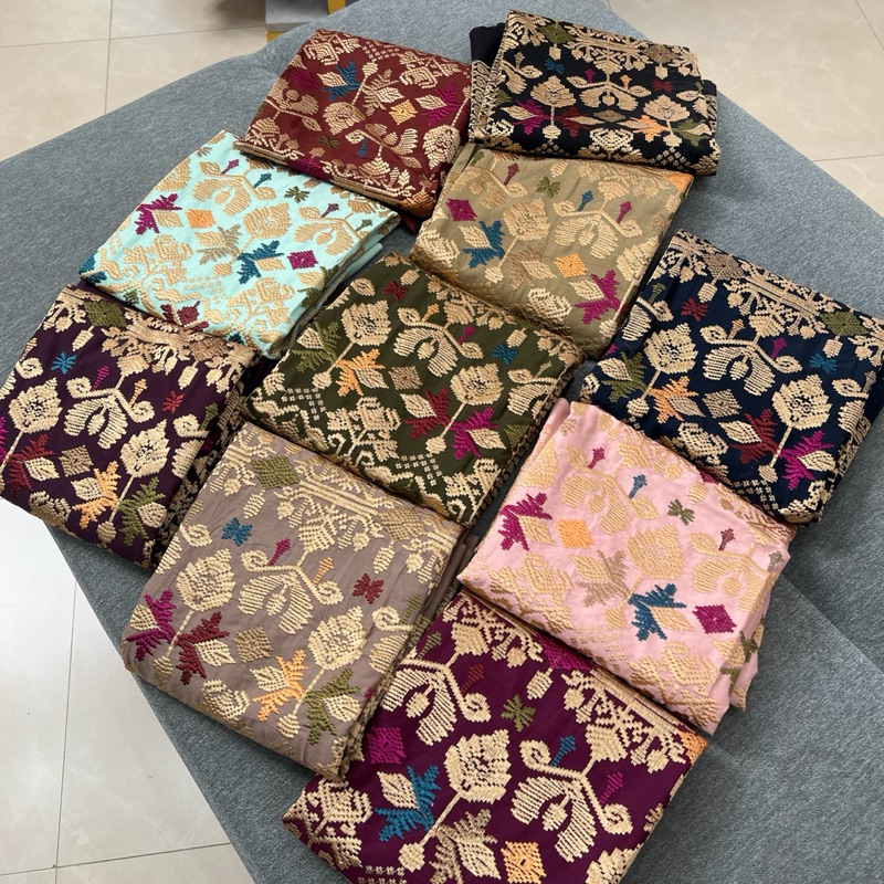songket bordir bali / Kamen songket Bordir / songket bali -AmiraTextile