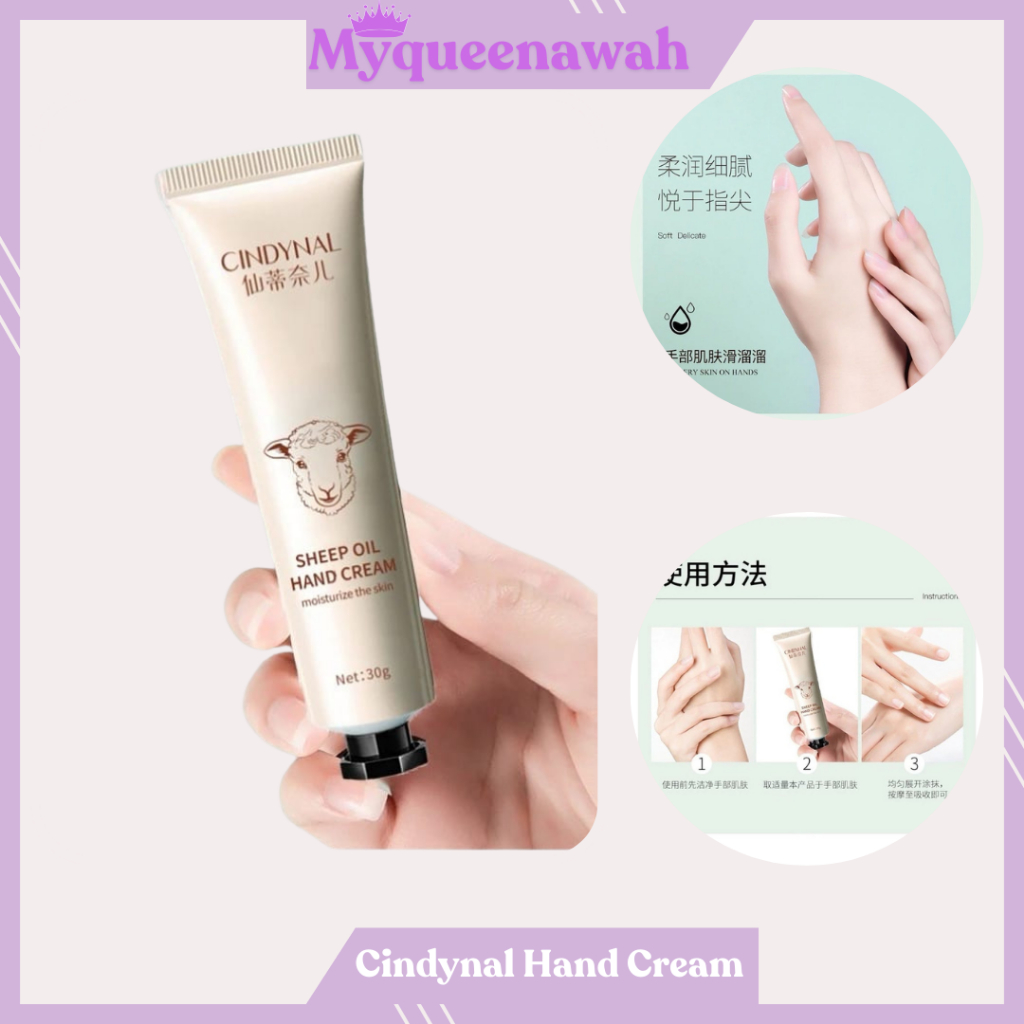 [Bpom ] Hand Cream Pelembab Tangan Cindynal sheep oil 30gr
