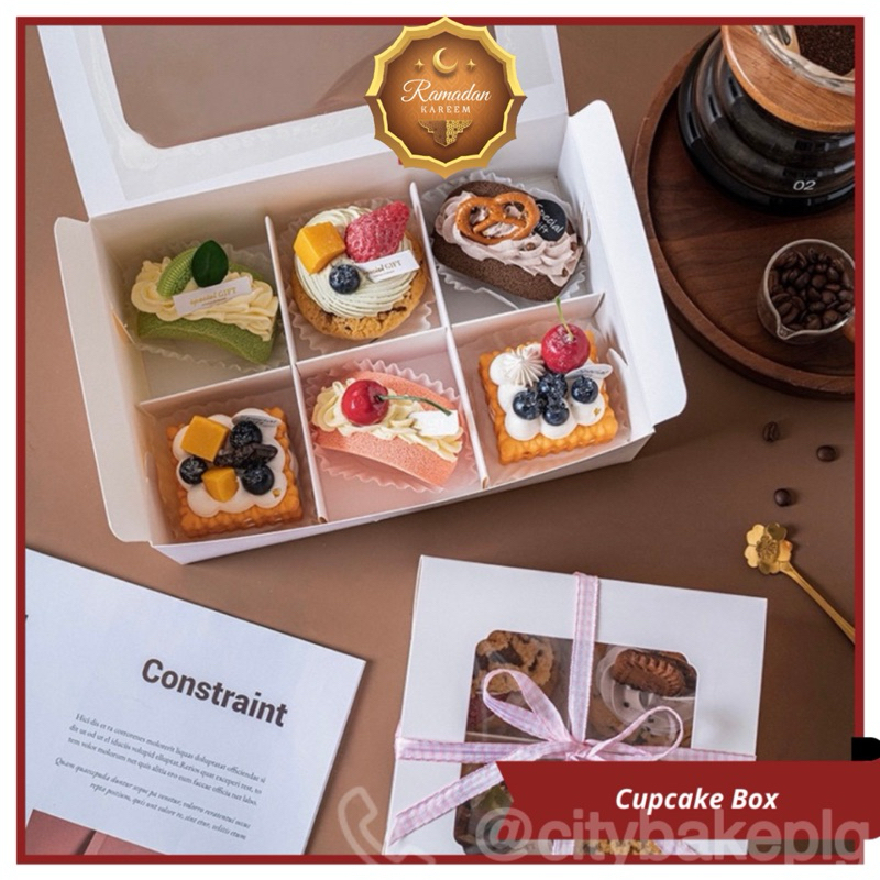 Box Kue Sekat 6 | Box Mika Kue sekat 6 Premium