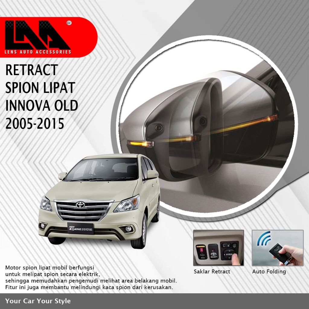 MOTOR SPION LIPAT INNOVA - RETRACT SPION LIPAT INNOVA 2005 SAMPAI 2015