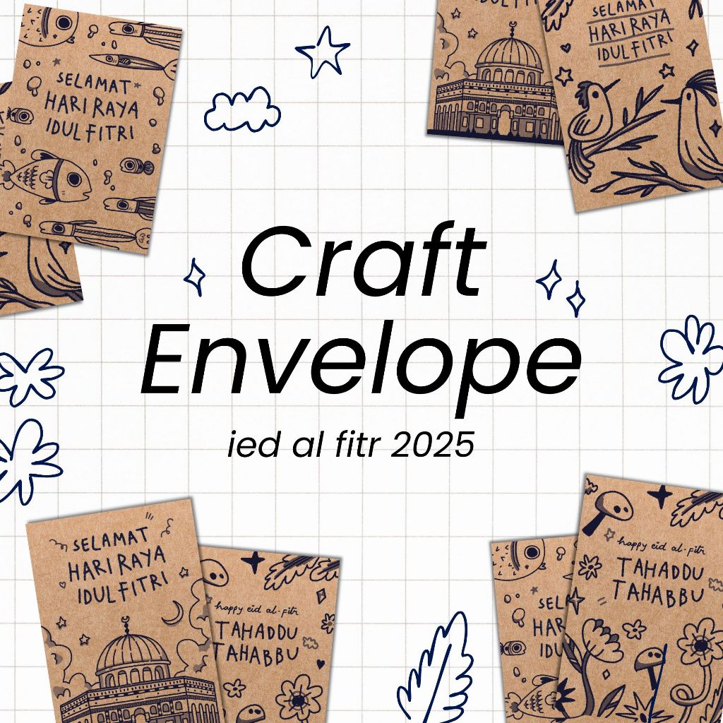 

Craft Envelope // amplop lebaran kraft 7x10 cm