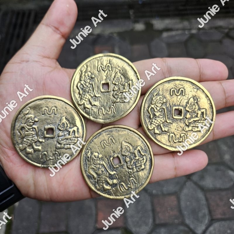 Uang Koin Punakawan Smar - Uang Filateli Piss Bolong Bahan Kuningan Asli