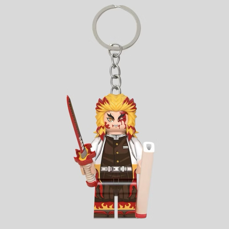 Rengoku LEGO Keychain | Gantungan Kunci LEGO Rengoku | Demon Slayer Series