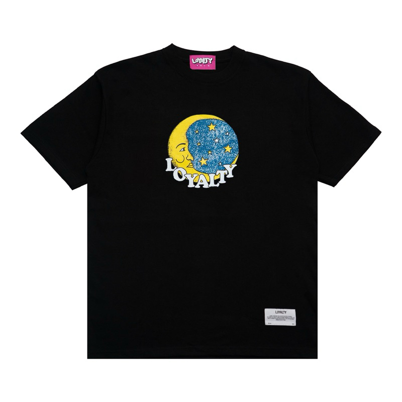 OVERSIZE T-SHIRT "LOYALTY MOON" BLACK TEE LOYALTY (UNISEX)