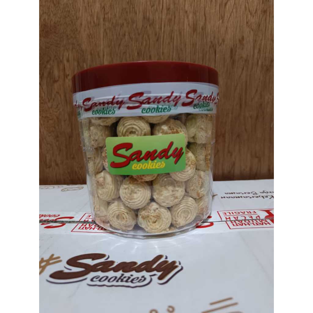 

Sandy Cookies Sagu Keju Toples Mini