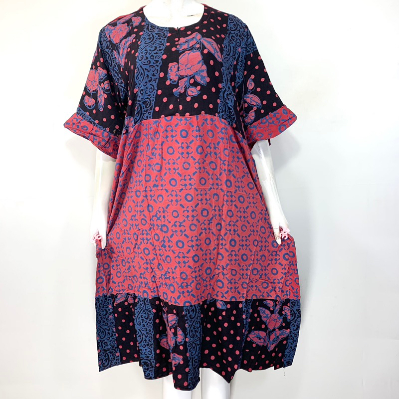 Sikobajutidur - 2. Daster Marina Rempel Hana Resleting | Batik Pekalongan | Daster Batik Kekinian Ca