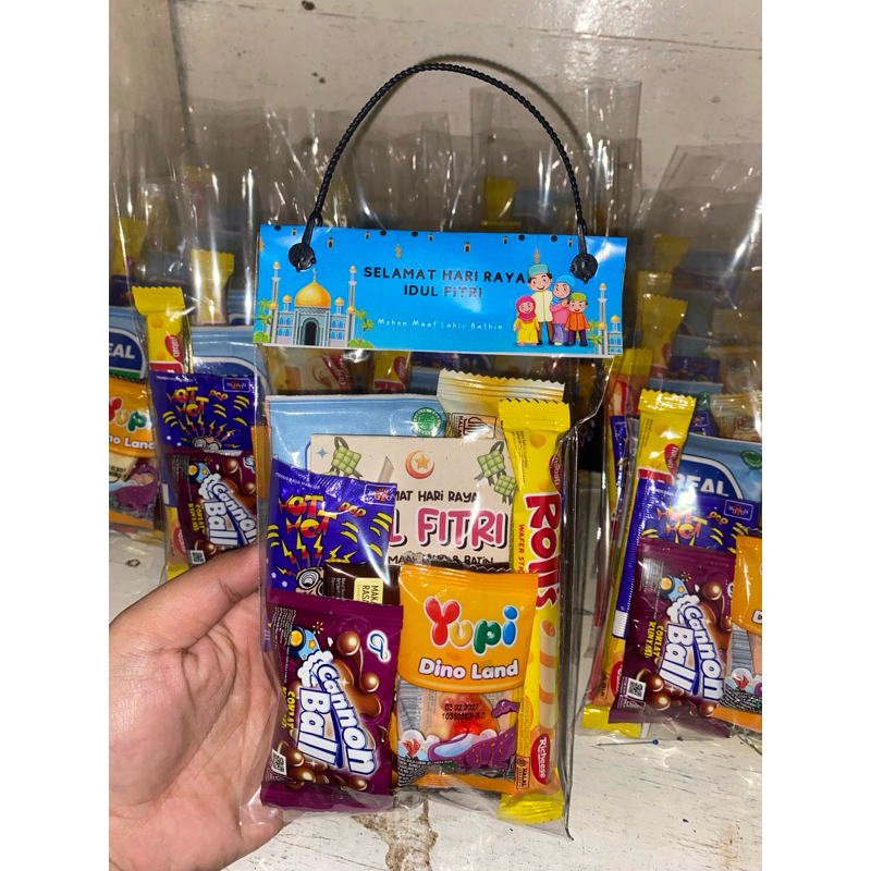 

Hampers / mini gift anak kecil lebaran free amplop lebaran