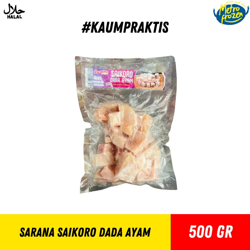 

SARANA Saikoro Dada Ayam 500gr/saikoro dada ayam/paha ayam potong kotak kotak