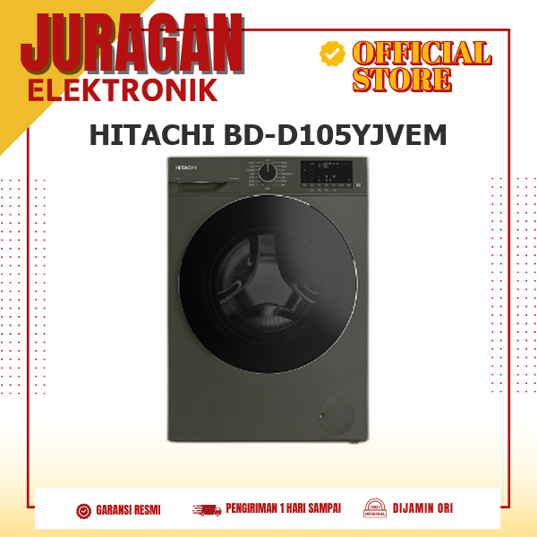 hitachi BDD105YJVEM mesin cuci front loading