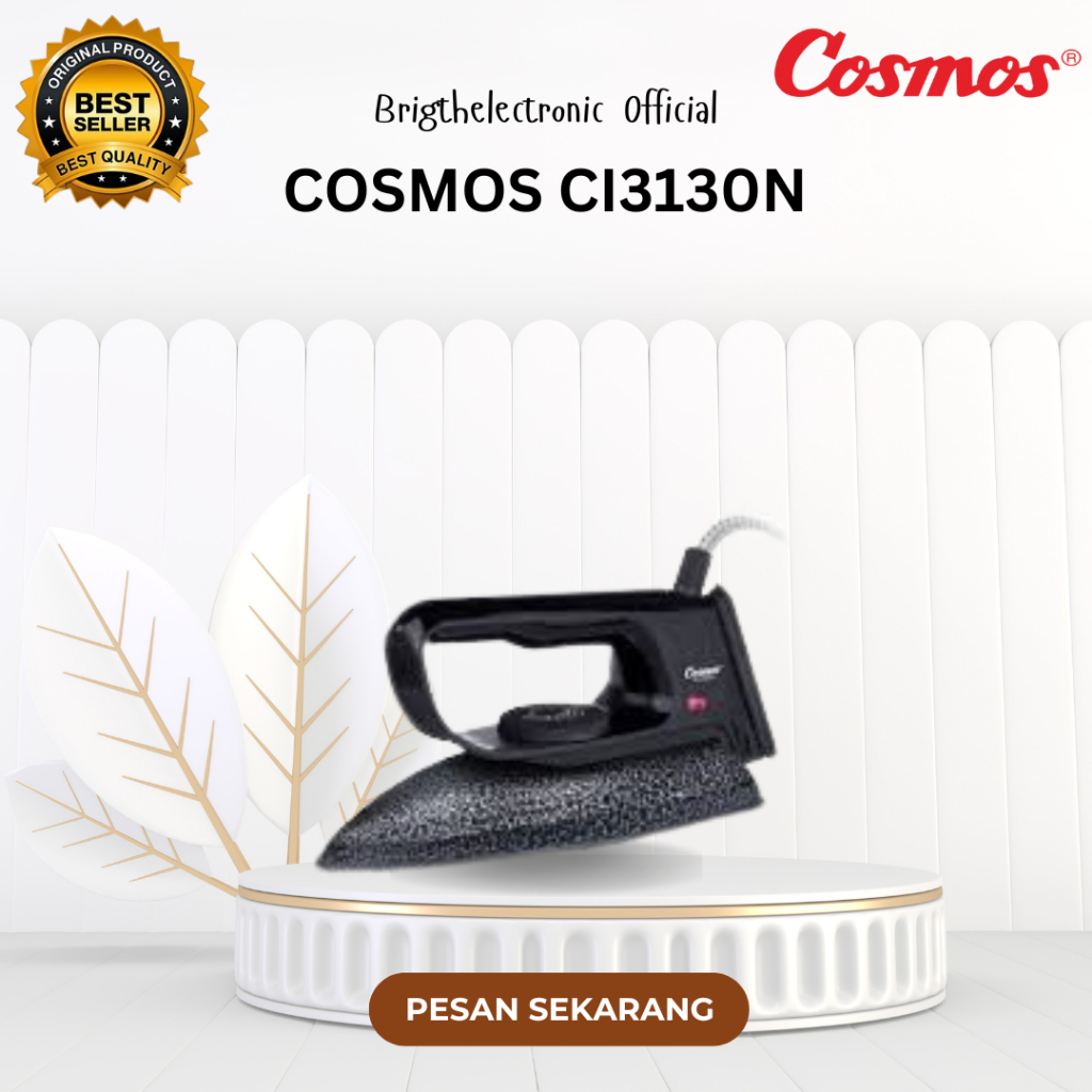 SETRIKA LISTRIK COSMOS ANTI LENGKET CI3130N TERMURAH ORIGINAL/CI-3130N/CI-3130-N/CI 3130N/CI 3130 N