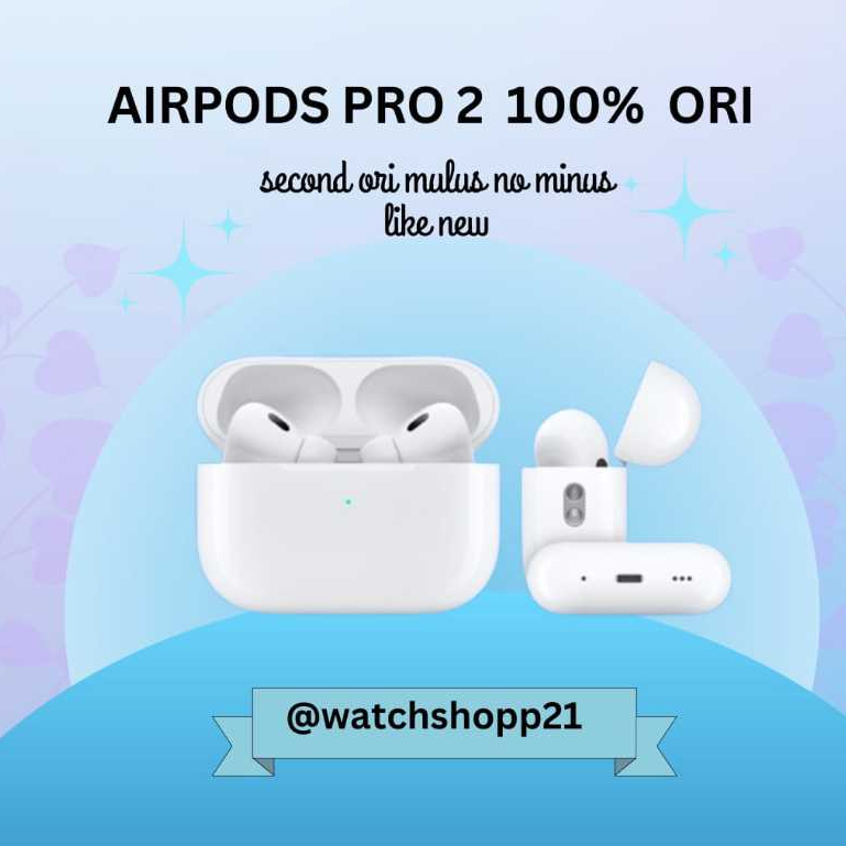 Apple Airpods Pro 2 With Wireless Charging Case Second Original Ex International Bergaransi
