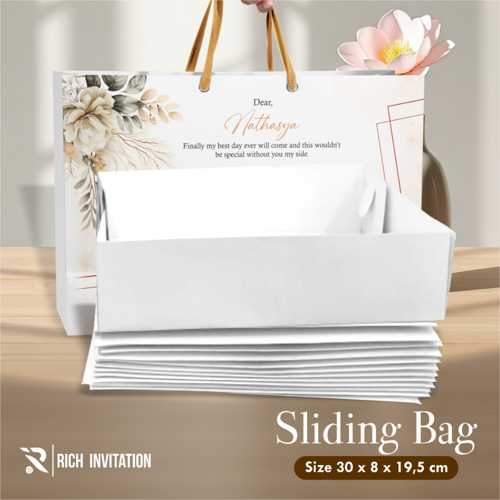 

SLIDING BOX PERNIKAHAN - INNER BOX PAPER BAG BRIDESMAID - SLIDING BAG READY STOCK (ECER)