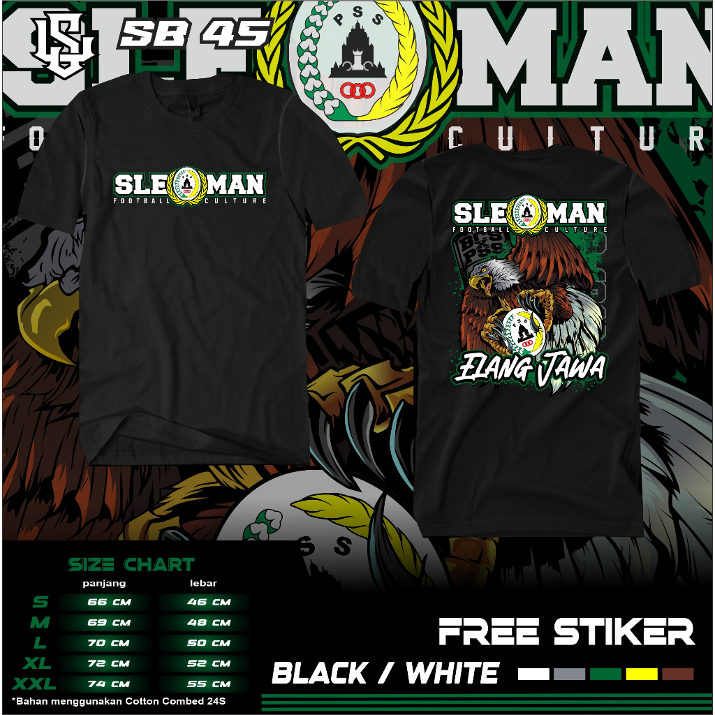 kaos PSS SLEMAN ELANG JAWA ALL SIZE