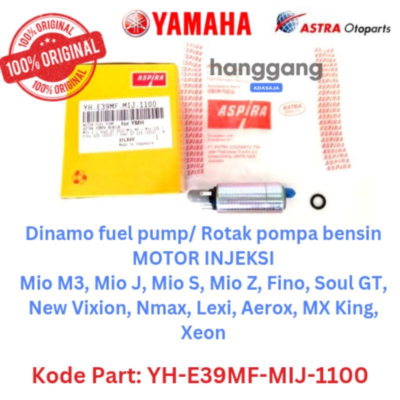 Dinamo Fuel Pump Rotak Pompa Bensin Motor Injeksi  MIO M3 MIO J MIO Z MIO S FINO LEXI AEROX XEON MXK