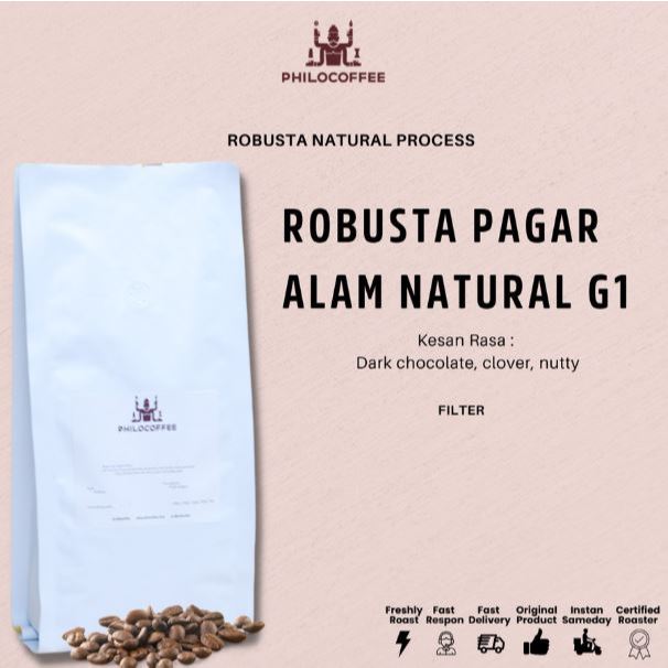 

Kopi Robusta Pagar Alam Natural 50gr | Kopi Robusta | Robusta Coffee - 50gr, Biji Kopi
