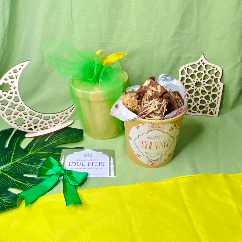 

Hampers Fudgy Brownies Bites | Brownies Bites Cup isi 15