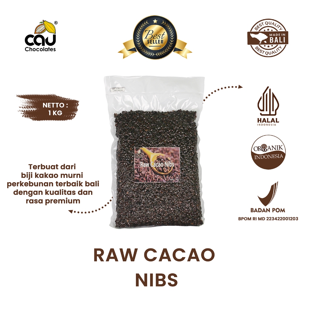 

CAU CHOCOLATES - Organik Raw Cacao Nibs - 1 kg
