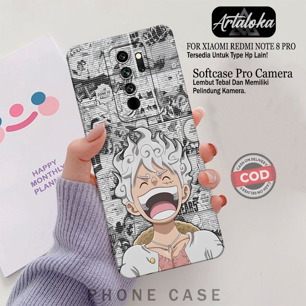 Softcase Hp Xiaomi Redmi Note 8 Pro Fashion Case Anime Case Xiaomi Redmi Note 8 Pro Silikon TPU Pro 