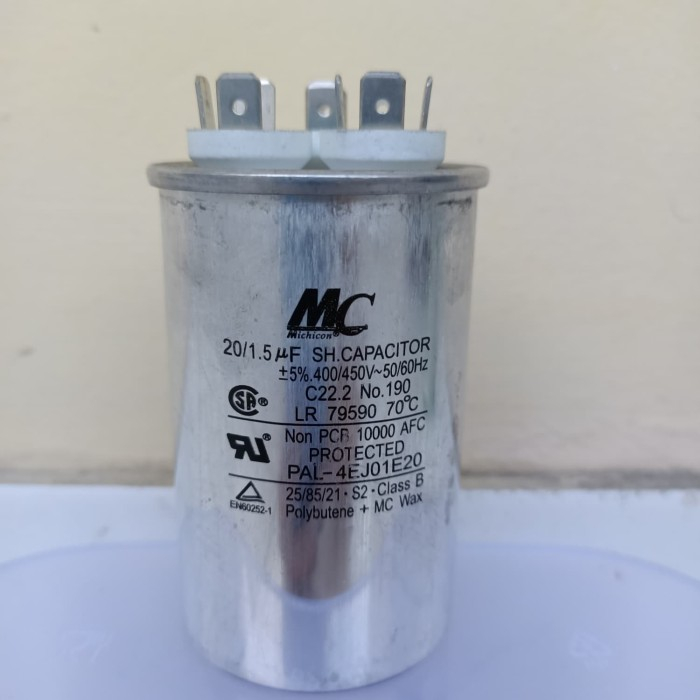 KAPASITOR AC 20 UF CAPASITOR SINGLE AC 20UF CAPASITOR 20 MICRO 20 MIKRO