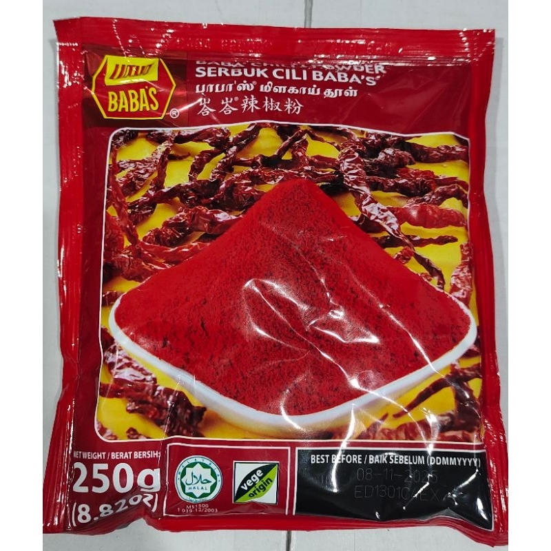 

BABAS SERBUK CABE MERAH / CILI POWDER 250GR