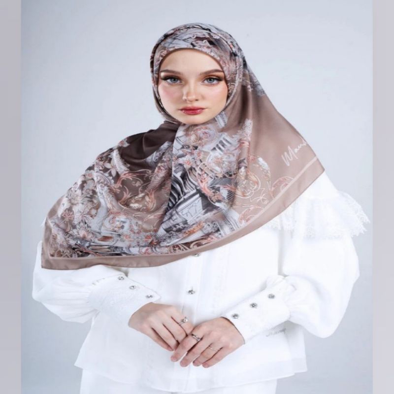 Edelyn Brown Raya Kingdom Of Love 2025 By Mandjha Ivan Gunawan Hijab Muslim Wanita Segi Empat