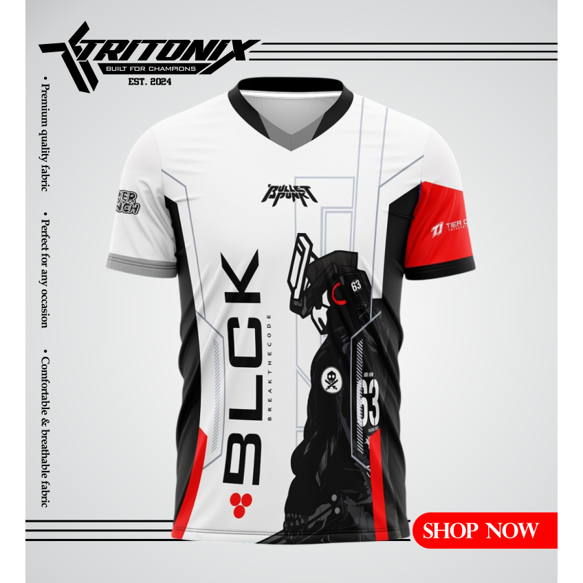 TRITONIX JERSEY KAOS BLACKLIST INTERNATIONAL ESPORT BLCK VER.2/JERSEY GAMERS/BAJU JERSEY GAME BLCK