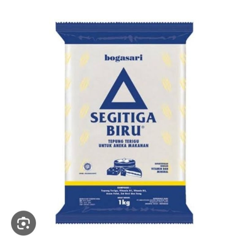 

tepung segitiga biru 1 kg gratis 1 sendok makan