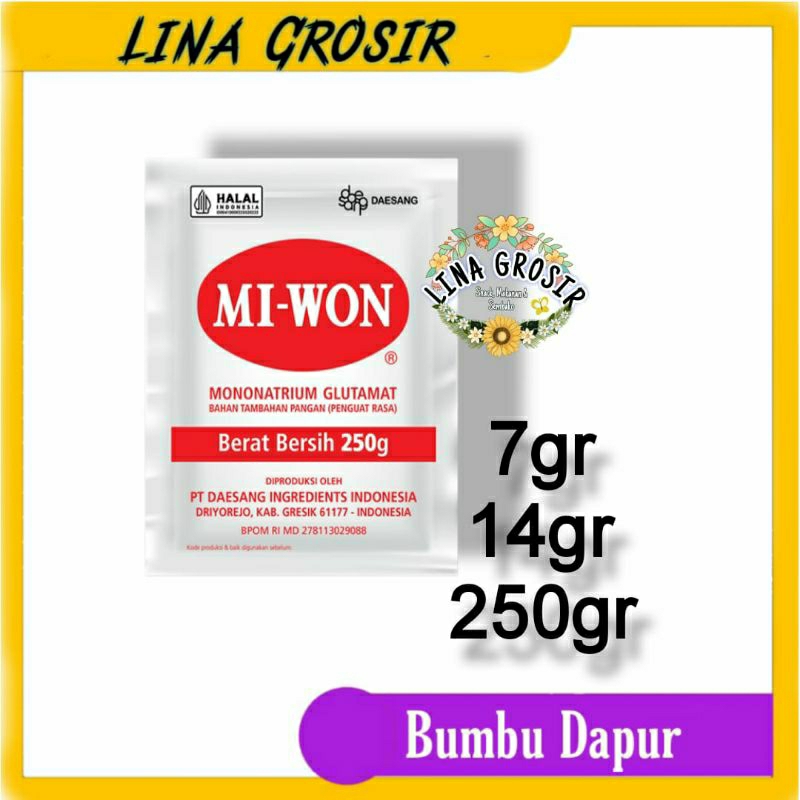 

MI-WON All Size @ 7gr , 14gr, 95gr & 250gr