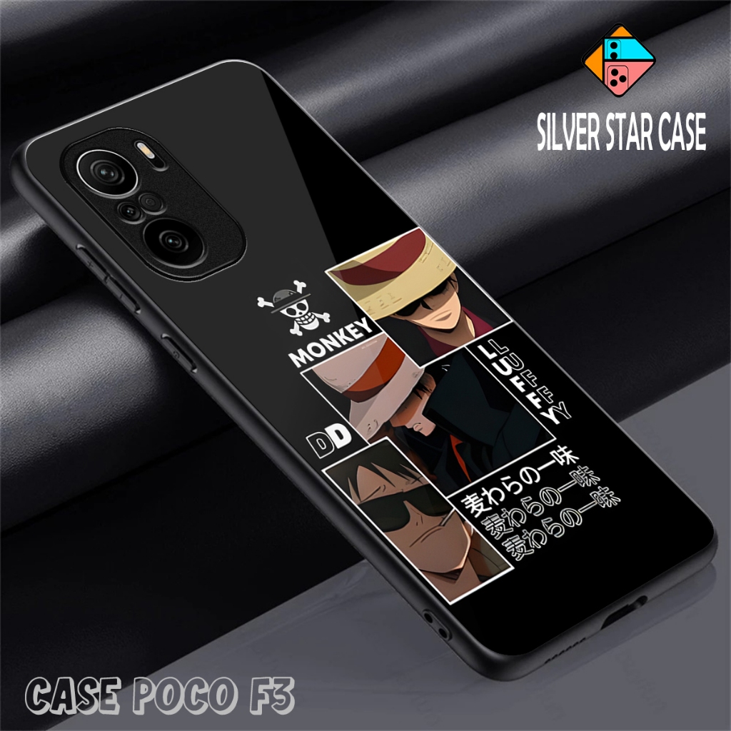 Case Glass Kaca POCO F3 - Casing POCO F3 - Case Glossy Case Aesthetic Custom Case Anime Case Hp XIAO