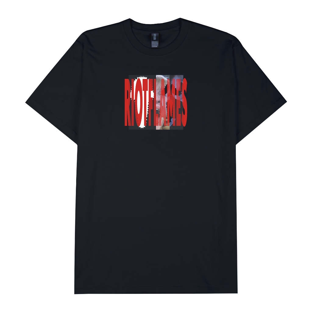 RIOT FLAMES Kaos Pria - CULKIN RIOT - Black