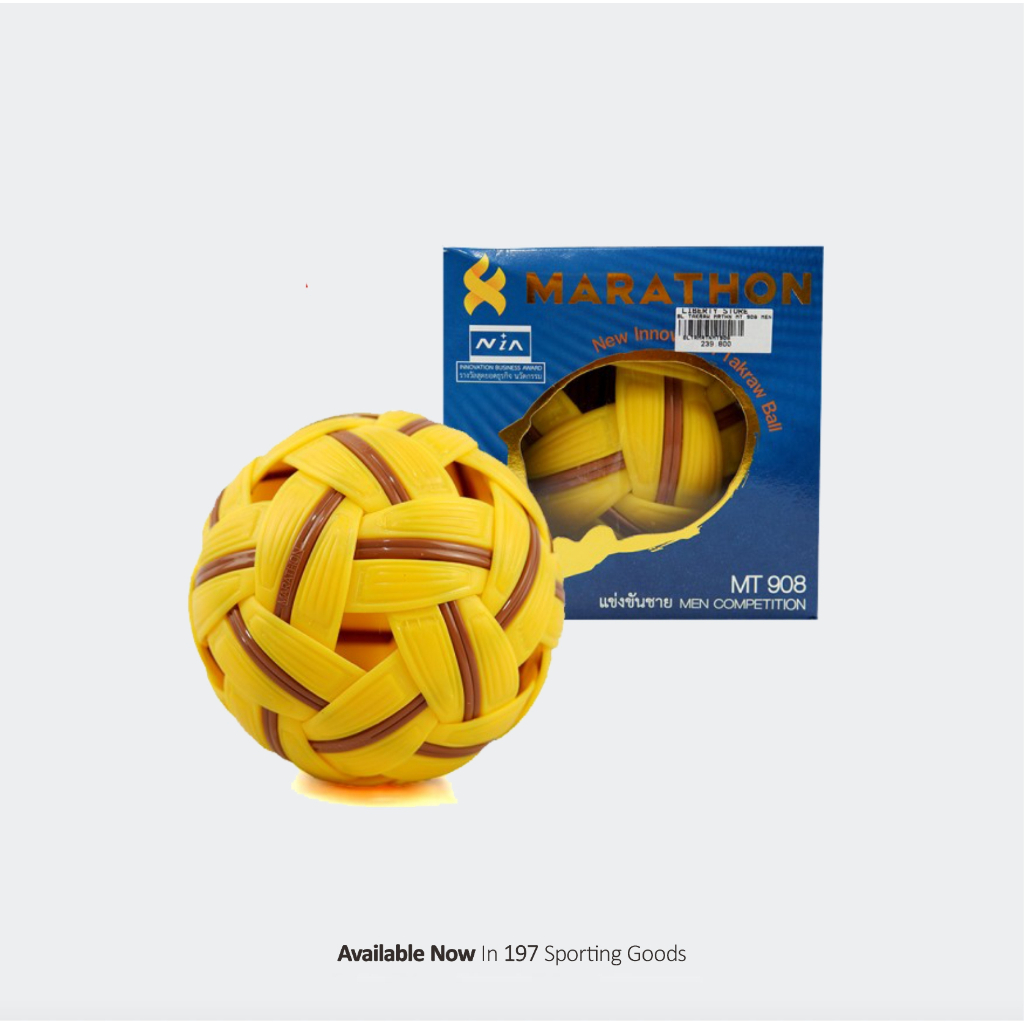 Bola Takraw Original MARATHON MT 908 MT 909 Bola Kaki Takraw Import