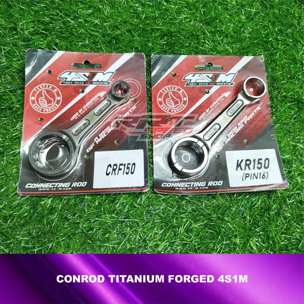 CONNECTING ROD STANG PISTON TITANIUM 4S1M NINJA KR150 RX KING CRF PIN 15 & 16