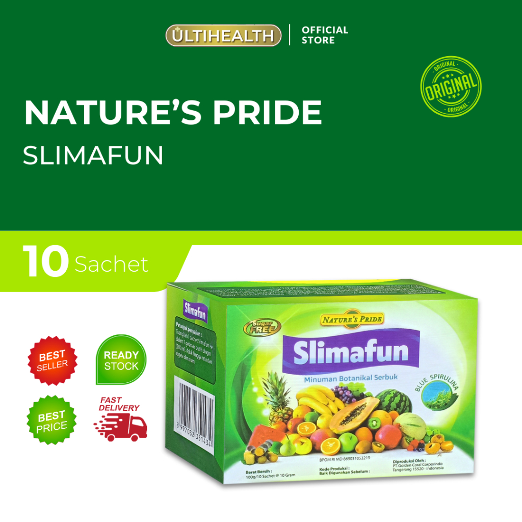 

NATURE'S PRIDE SLIMAFUN MINUMAN BOTANIKAL SERBUK ISI 10 SACHET
