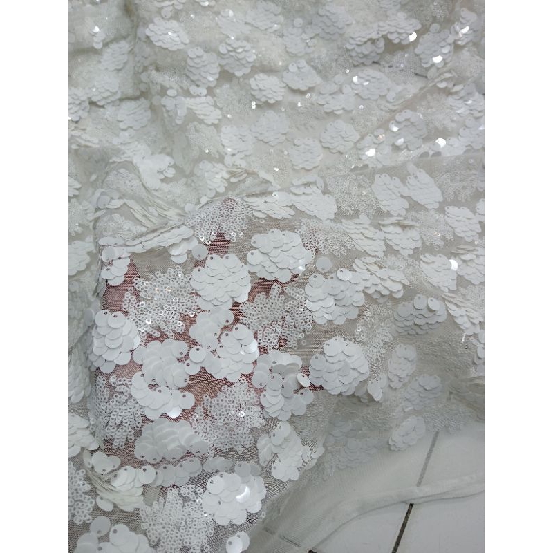 kain/bahan tile squin abstrak/tile 1000 payet/tile squin bunga