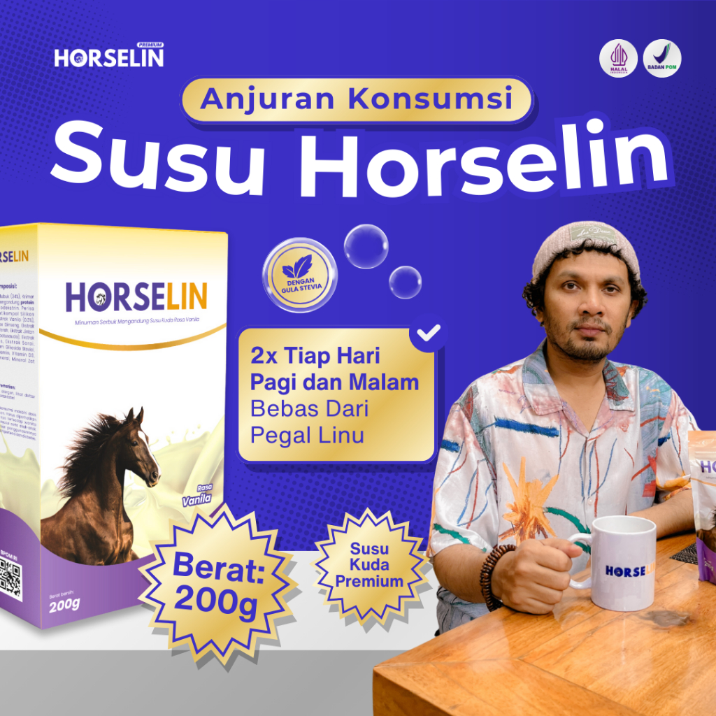 

Susu Kuda untuk Pegal Linu dari Horselin Susu Herbal yang Efektif dan Aman Halal BPOM (200gr)