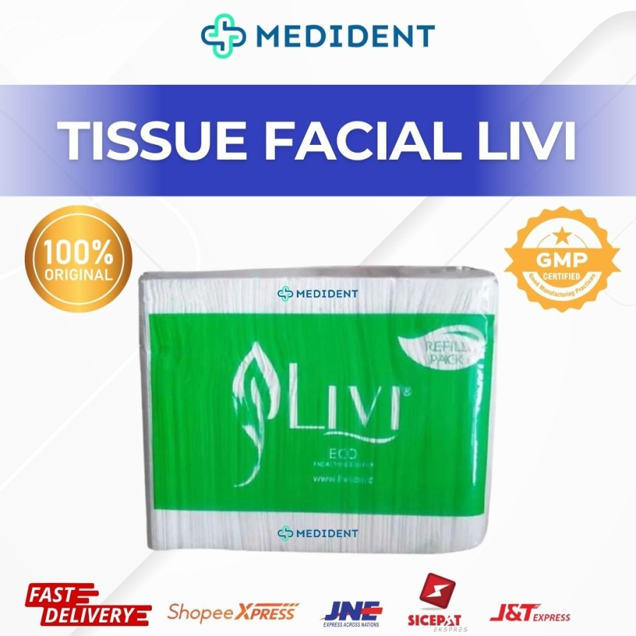 Tissue Facial Livi / Tissue Livi Eco Refill 600 Sheet / Tissue Wajah