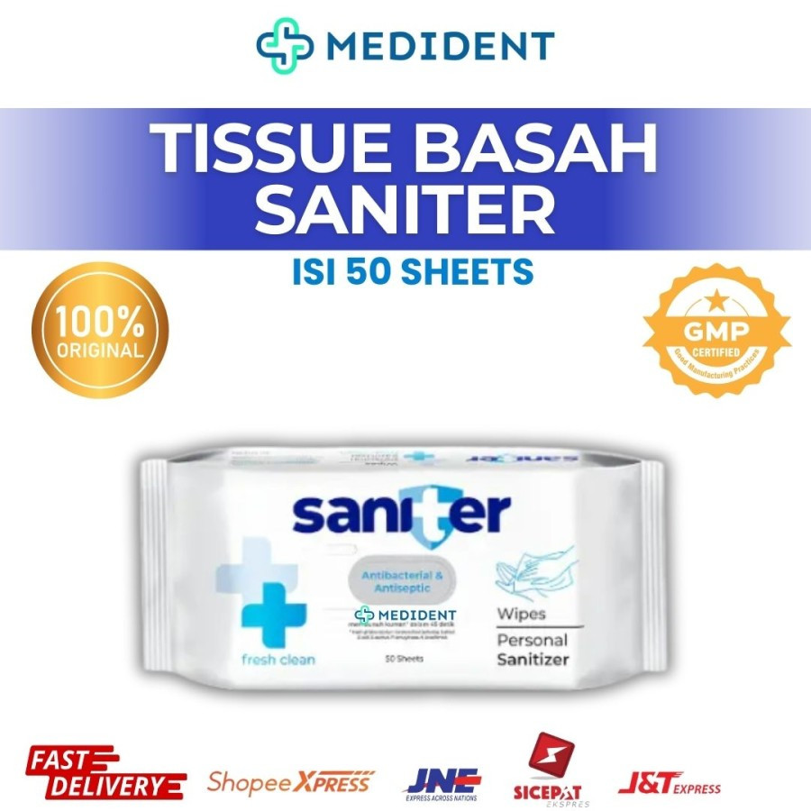 Tissue Basah Saniter / Saniter Antibacterial Wipes /Tissue Desinfektan
