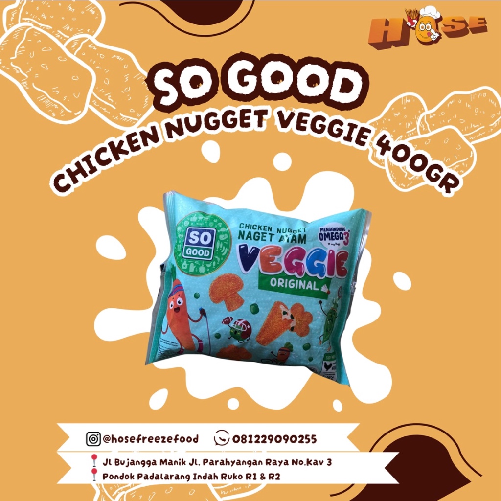 

So Good Chicken Nugget Veggie 400gr