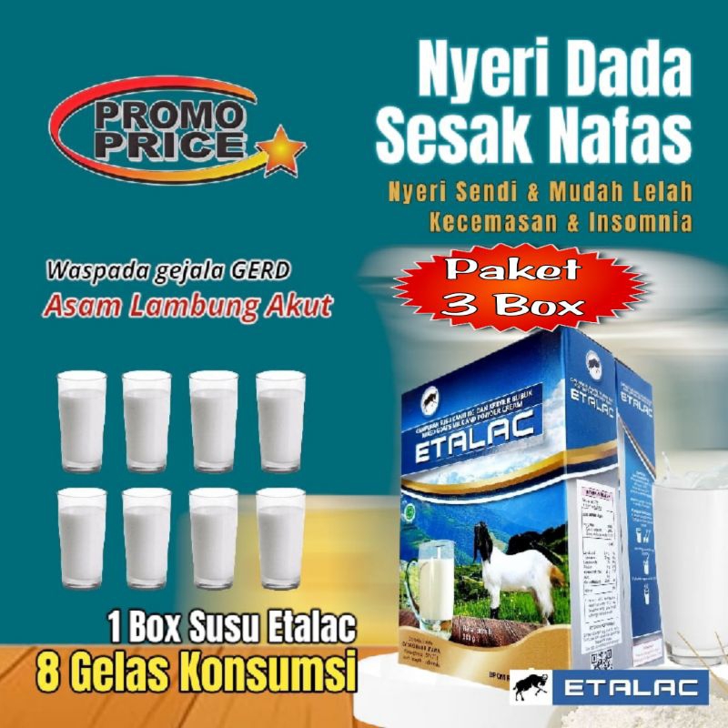 

Susu Kambing Etawa ETALAC Bubuk Original (PAKET 3 BOX)