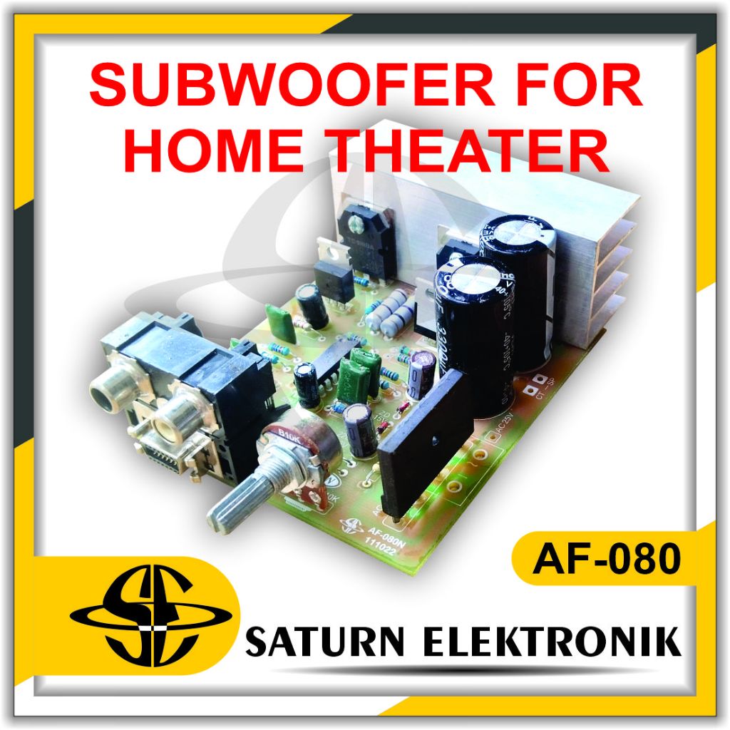 Kit SUbwoofer Home Theater 500 Watt PMPO AF-080