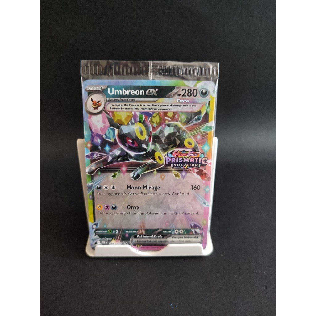 Umbreon EX Prismatic Evolutions ENG Promo Card Special Logo