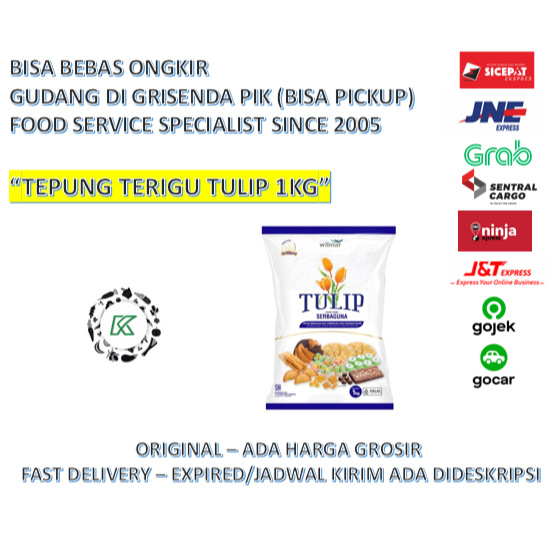 

Tepung Terigu Tulip 1kg Protein Rendah Gorengan Jajanan Pasar