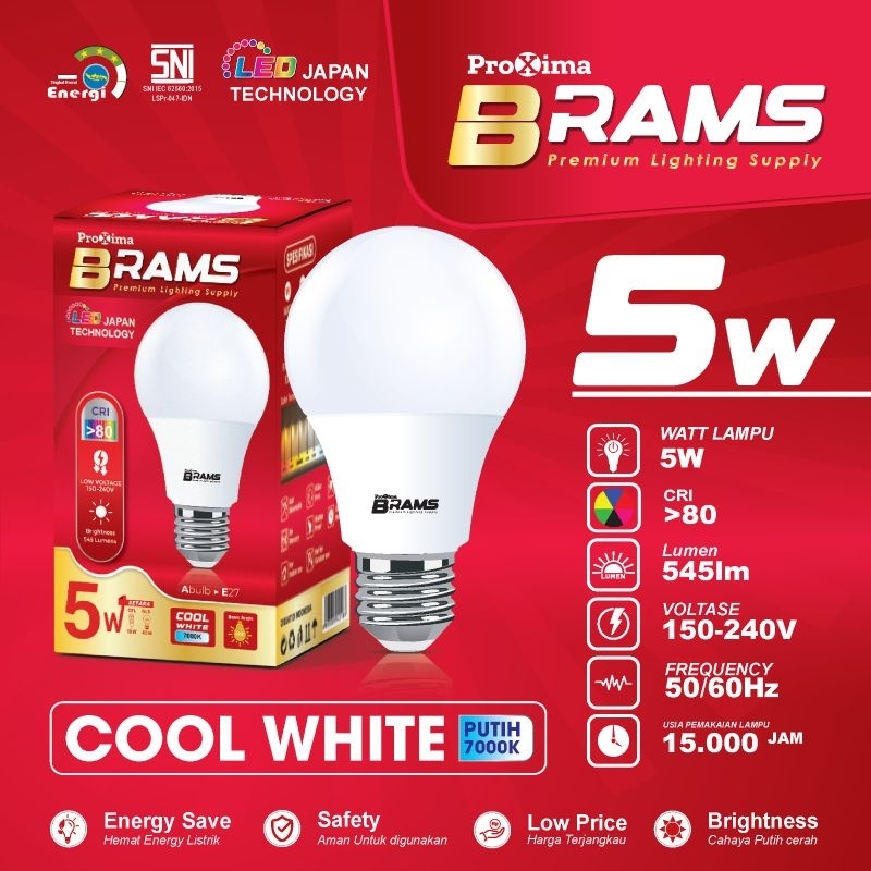 READY BRAMS Led Bohlam 5watt