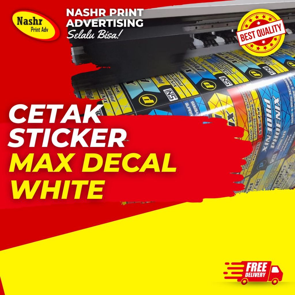 

STIKER MAX DECAL WHITE I STIKER METERAN I STIKER LABEL PRODUK