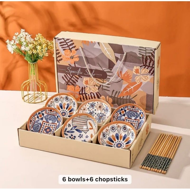 HAMPERS LEBARAN PREMIUM MANGKUK SET ISI 6 FAMILY SET BOX