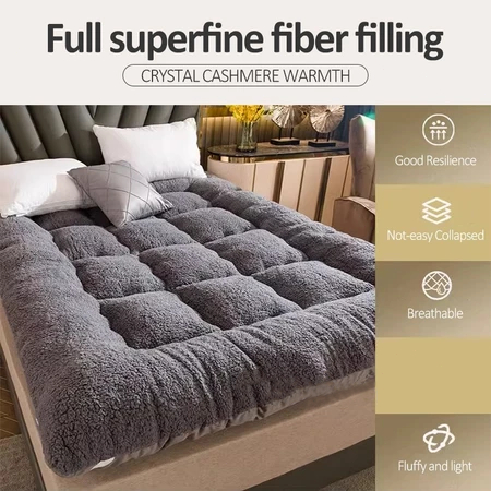 Tempat tidur lipat beludru yang tebal dan hangat, ergonomis, dirancang khusus untuk rumah sewa/asram