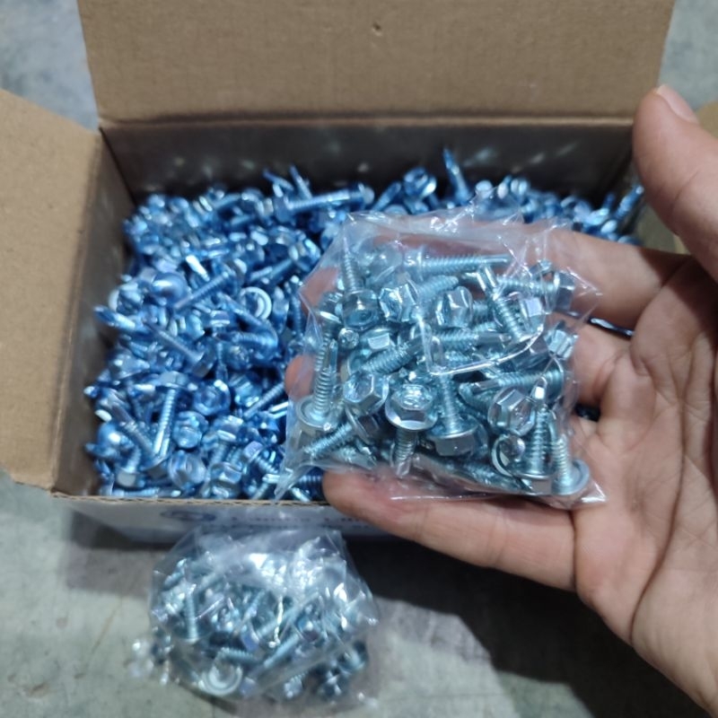 Baut Roofing Paku Baja Ringan Isi 50pcs - Baut Baja Ringan 1 Pack Isi 50pcs - Paku Ruping