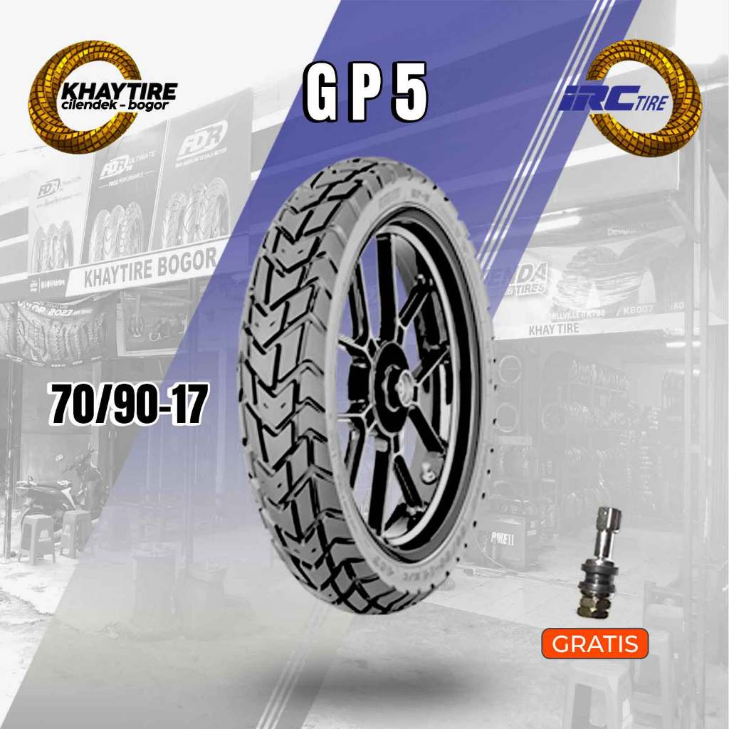 Ban Motor Bebek IRC GP5 70/90 Ring 17 Tubeless