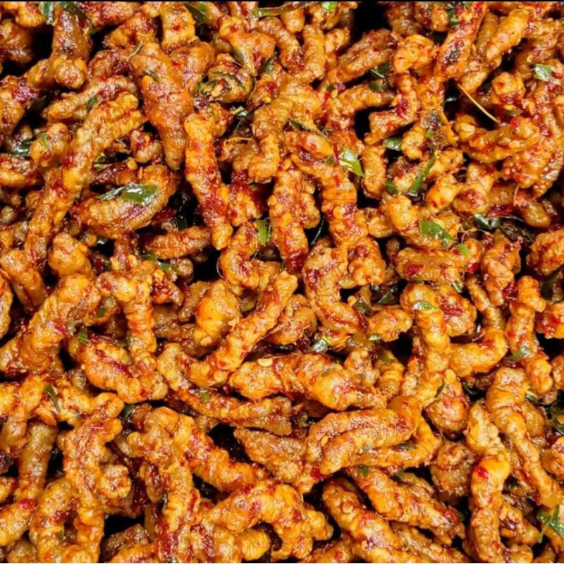 

Usus Ayam Crispy Daun Jeruk 250gr - Pedas Gurih - Bikin Nagih